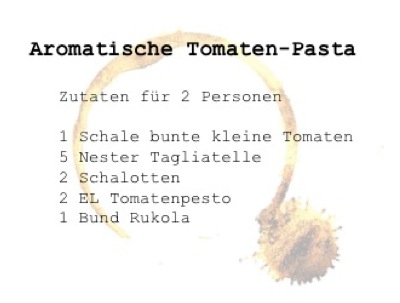 Rezept Tomatenpasta