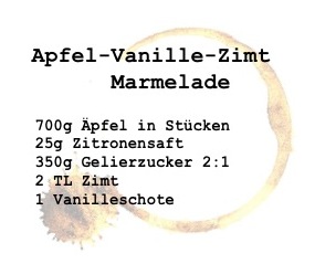 Apfel Marmelade Rezept die Zutaten