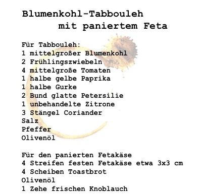 blumenkohltabouleh Rezept