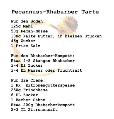 Rhabarber-Pecannuss Rezept