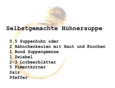 rezept Hühnersuppe