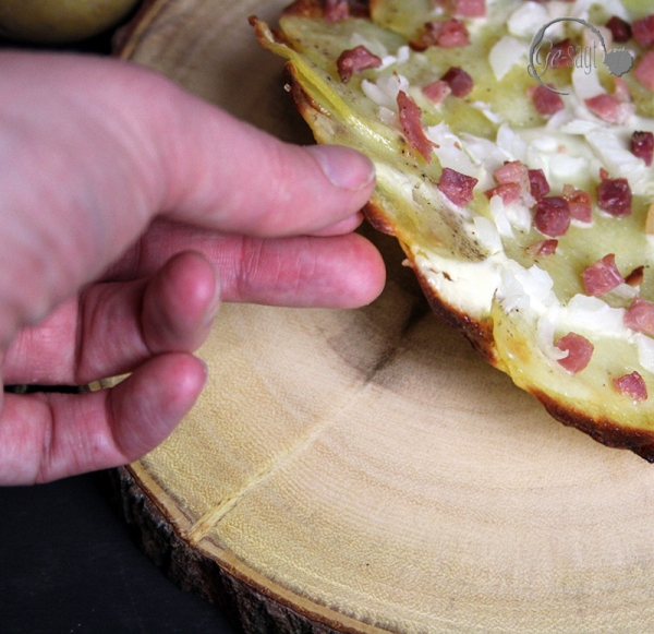 Kartoffelflammkuchen Detail